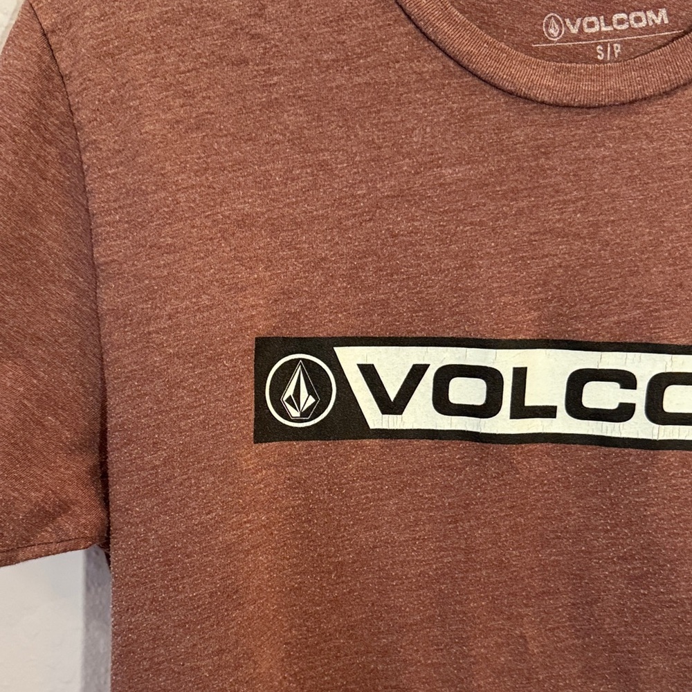 Volcom Men's Rust Brown Short Sleeve Tee - Picture 3 of 5